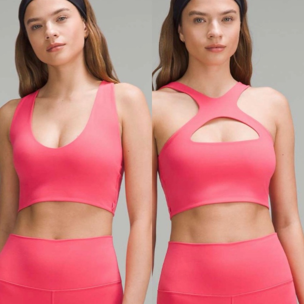 Lululemon bend this scoop and cross bra XXS/XS crop tank reversible